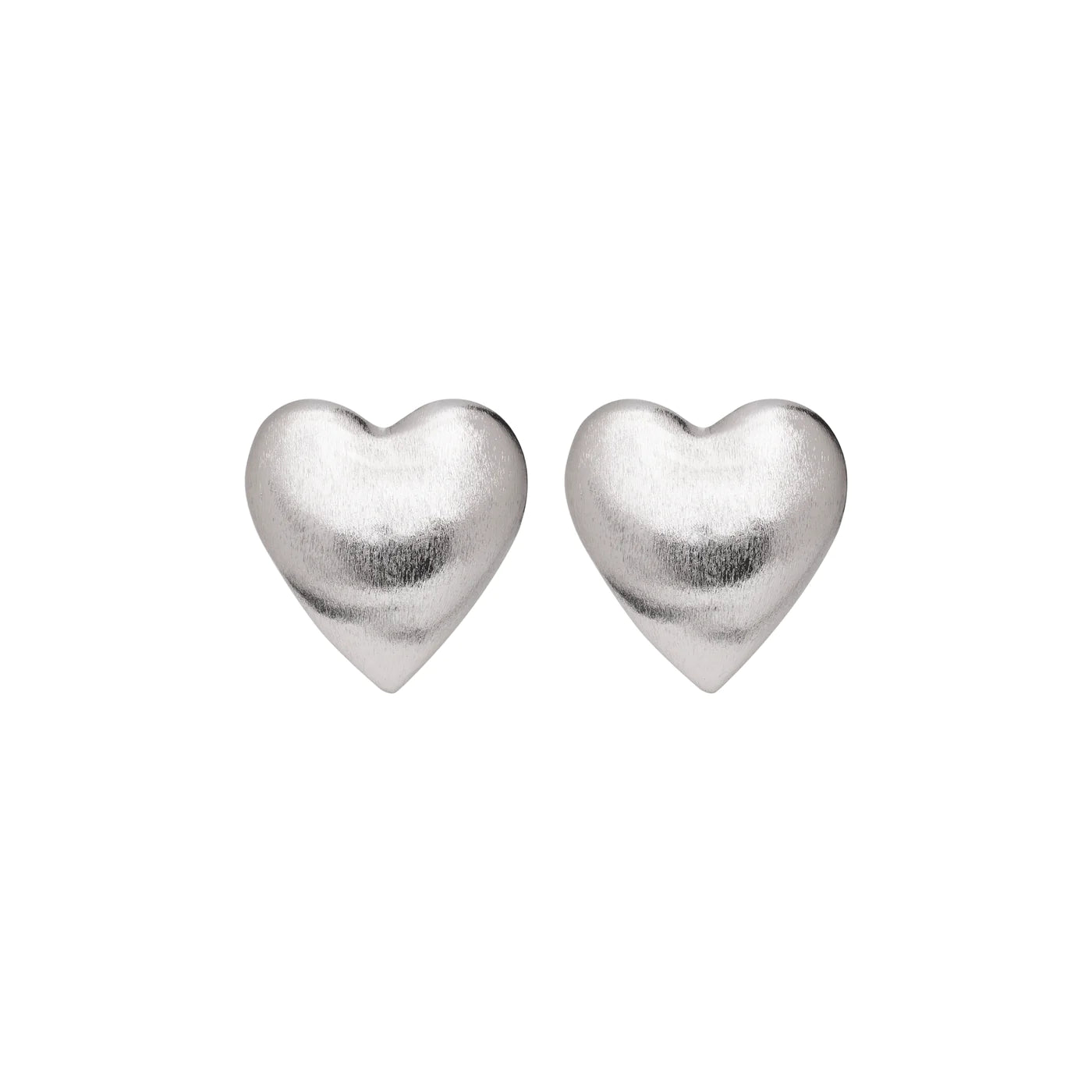 Heart Beat Silver Earrings
